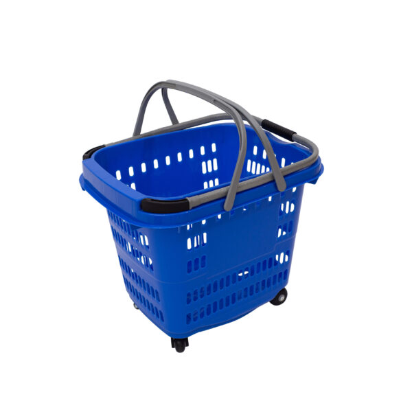 סל נגרר 4 גלגלים כחול