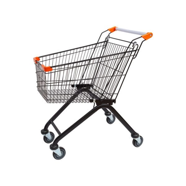 עגלת סופר 60 ליטר שחור