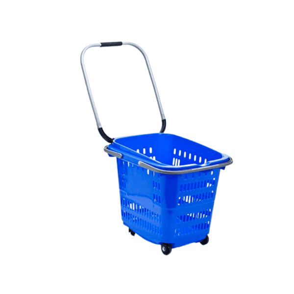 סל נגרר 4 גלגלים כחול