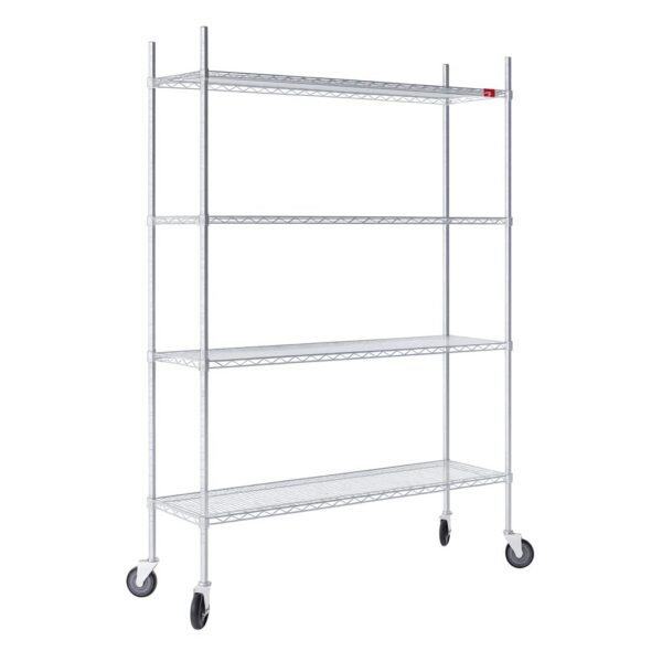 מדפי רשת על גלגלים